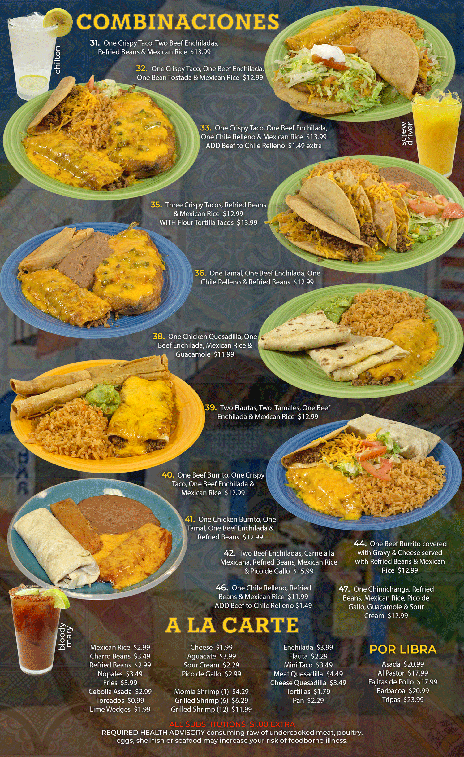Taqueria Jalisco menu — page 11